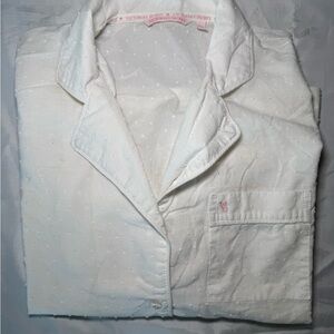 Victoria's Secret White Pajama Shirt
